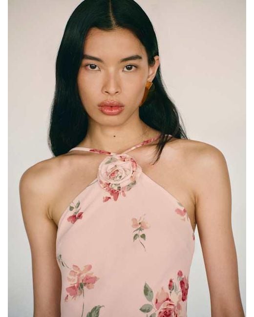Reformation Pink Deniz Dress