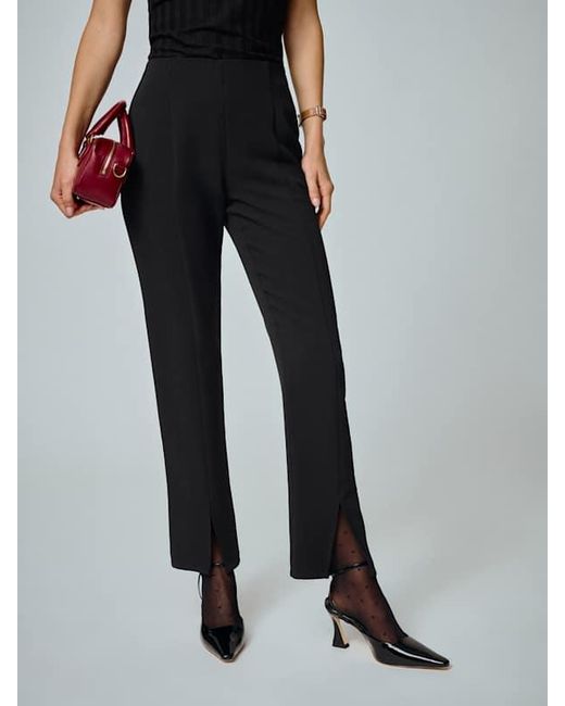 Reformation Black Pierre Mid Rise Pant