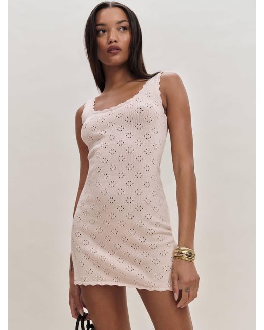 Reformation Natural Forest Cotton Sweater Dress