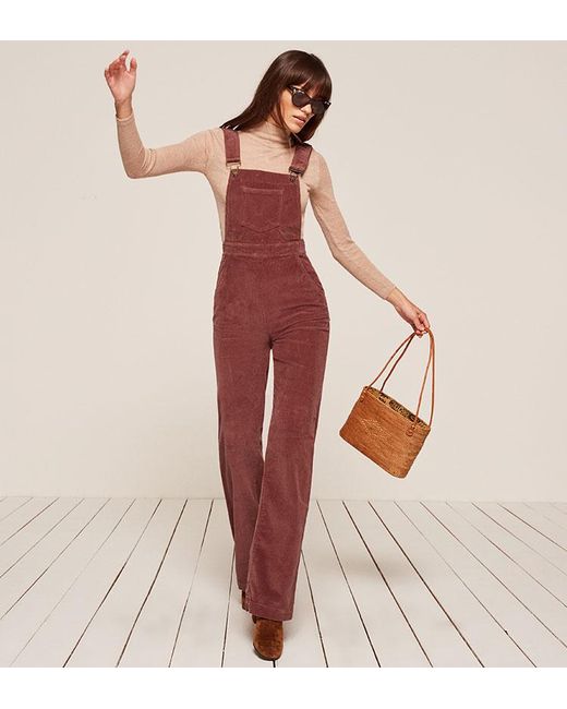 Reformation Red Rodeo Overall