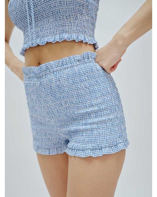 Reformation Blue Abbie Short