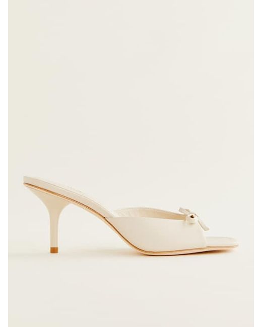 Reformation Blue Clementine Heeled Mule Sandal 5