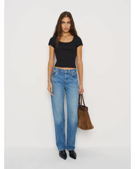 Reformation Blue Marnie T-Shirt