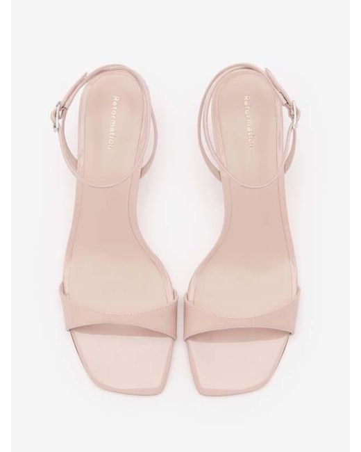 Reformation Pink Sage Heeled Sandal 9