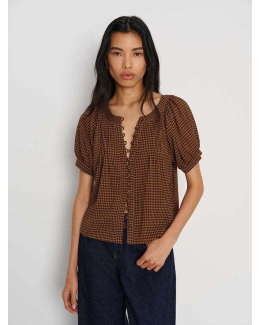 Reformation Blue Calia Top