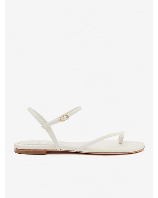 Reformation Blue Oceane Flat Sandal 9