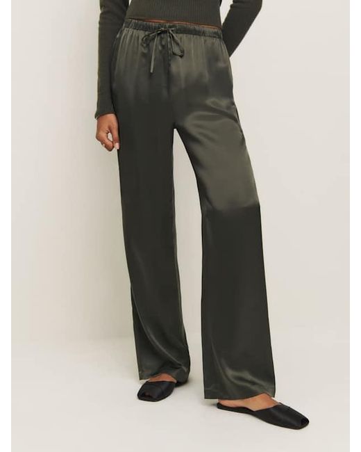 Reformation Multicolor Olina Silk Pant