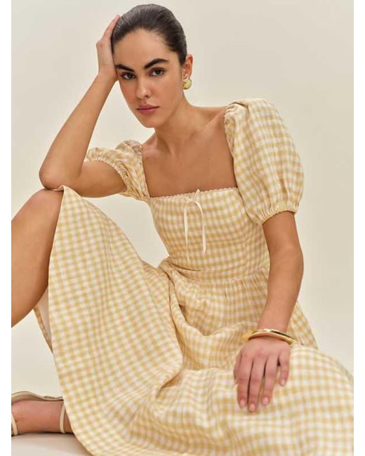 cobalt blue linen dress Oui Cobalt Blue V Neck Linen Dress 76252 5392 – Izzi of Baslow main image 1