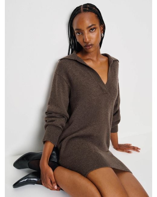 princess polly baby blue dress Tommy Hilfiger Wool Cashmere Relaxed Midi Jumper Dress Brown| Cilento  Designer Wear main image 0