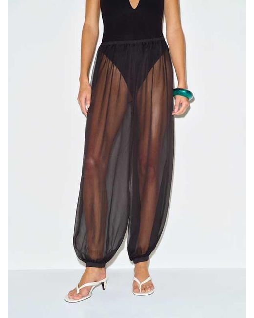 Reformation White Aven Pant Sheer