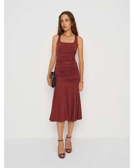 Reformation Red Kayla Knit Dress