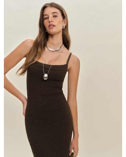 Reformation Natural Demi Linen Cotton Sweater Dress