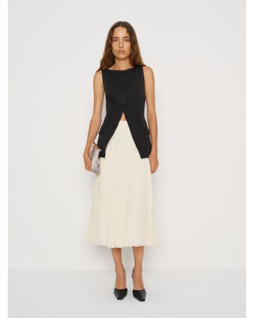 Reformation White Kella Skirt