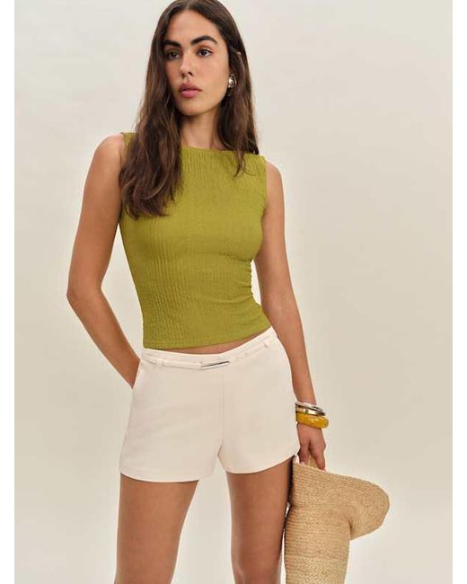 Reformation Natural June Low Rise Short