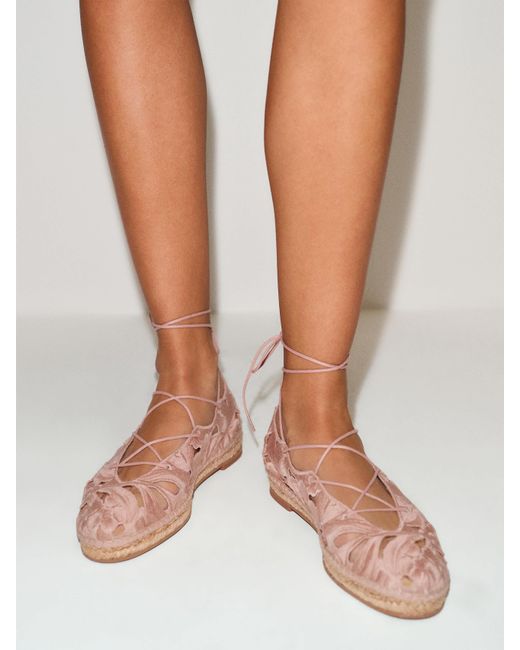 Reformation Pink Adeline Espadrille