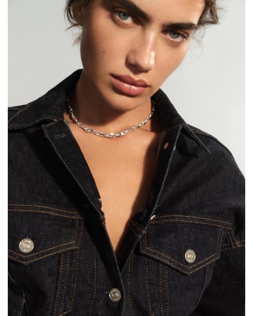 Reformation Black Mini Coco Necklace