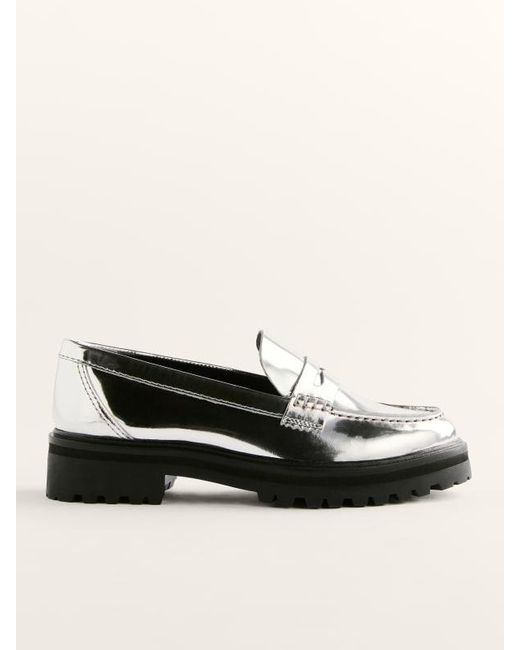 Reformation Black Agathea Chunky Loafer