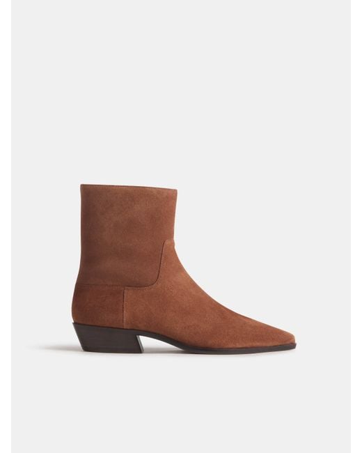 Reformation Brown Dominique Ankle Boot 5