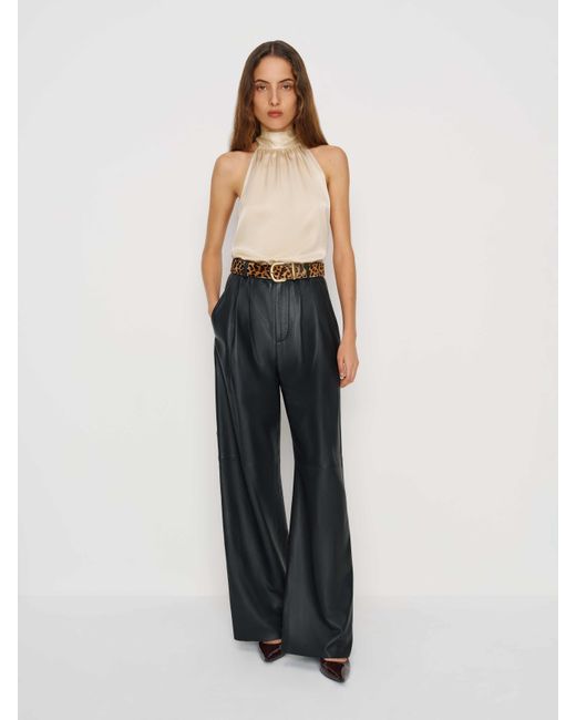 Reformation White Royce Silk Top