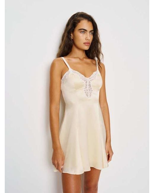 Reformation White Arlette Silk Dress 2