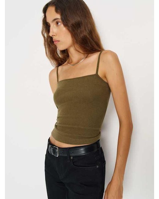 Reformation Green Chloe Knit Shrug Set