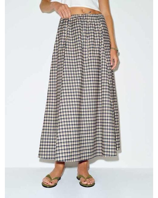 Reformation White Cleo Skirt