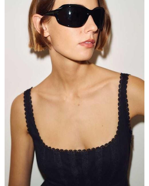Reformation Black Alaska Dress Lace