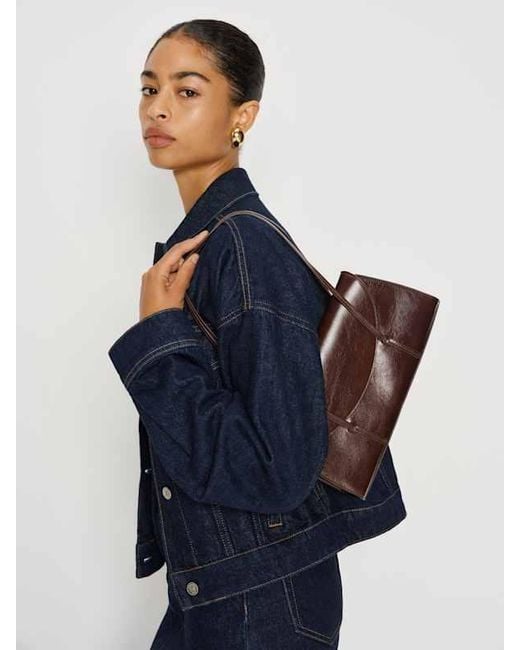 Reformation Brown Elena Shoulder Bag