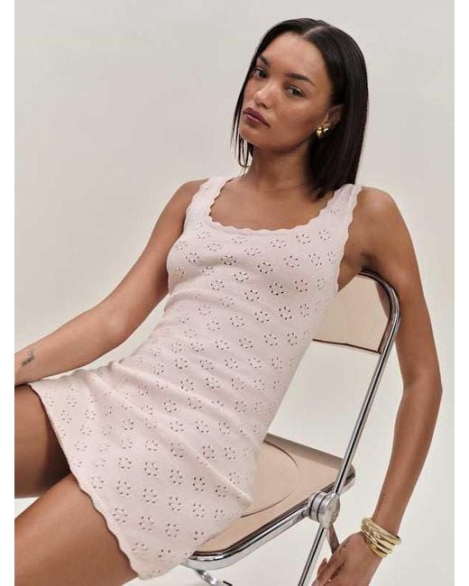 Reformation Natural Forest Cotton Sweater Dress