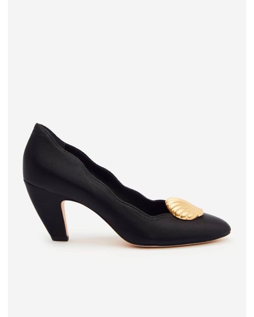 Reformation Blue Henrietta Pump Satin 6