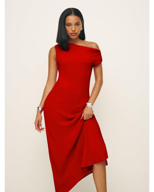 Reformation Red Costanza Dress