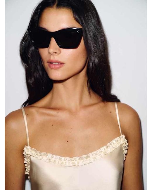 Reformation White Kristen Silk Top