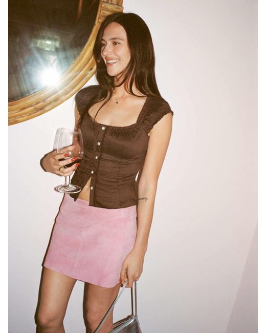 Reformation Pink Alabama Top 8