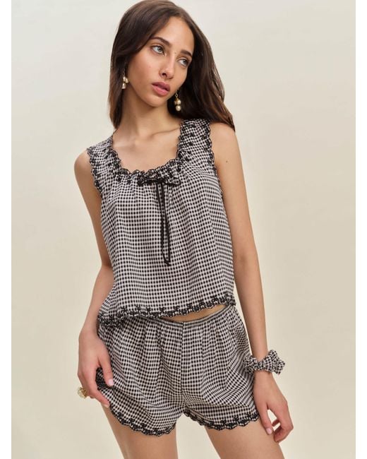 Reformation Gray Hazel Pajama Set