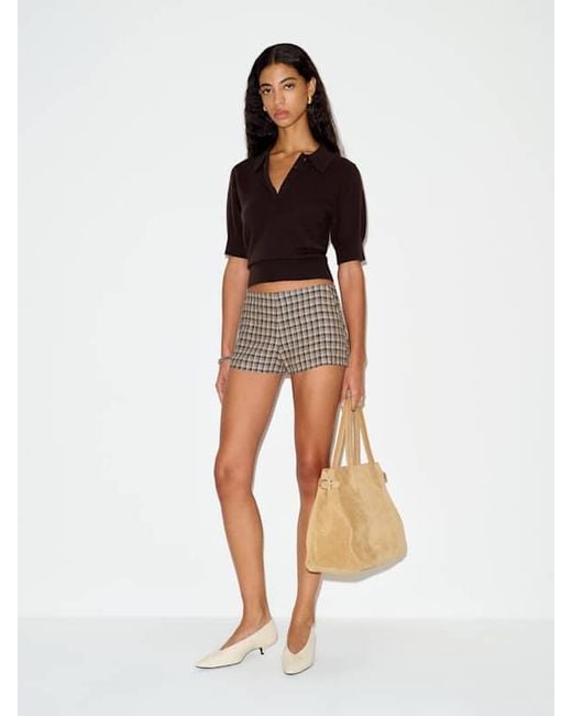 Reformation Black Skye Cashmere Polo