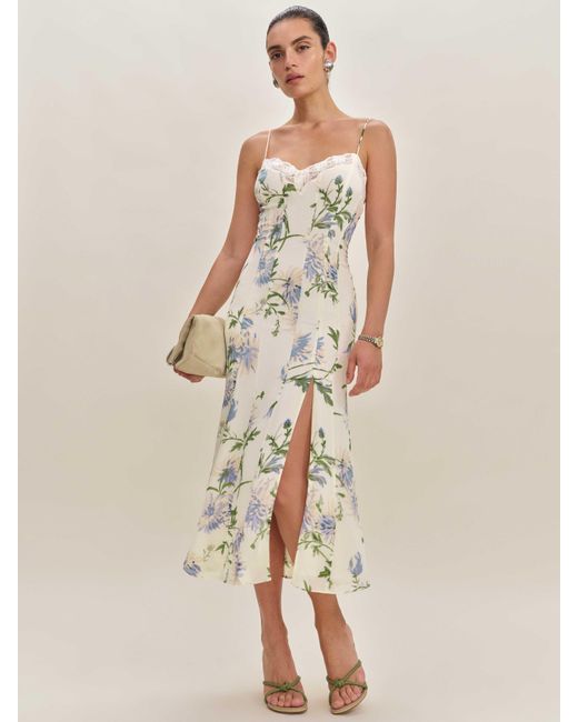 Reformation Natural Lucine Dress Lace 8