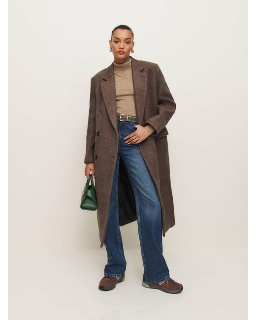 Reformation Blue Lucas Coat