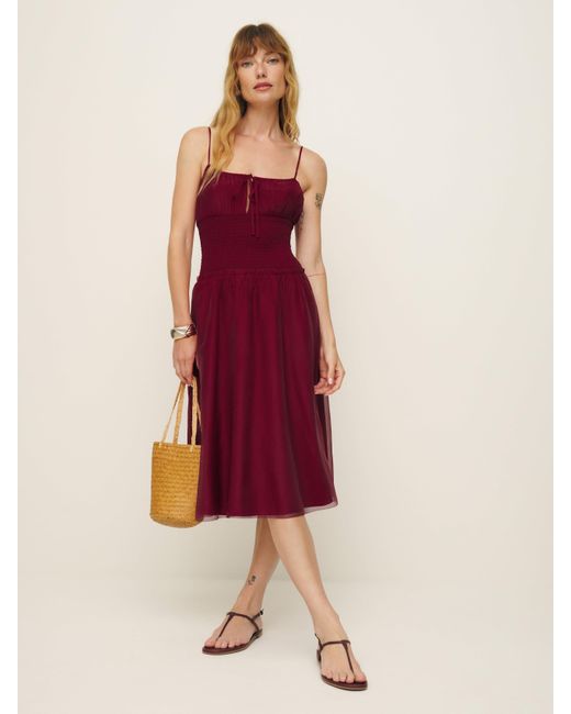 Reformation Red Laly Dress