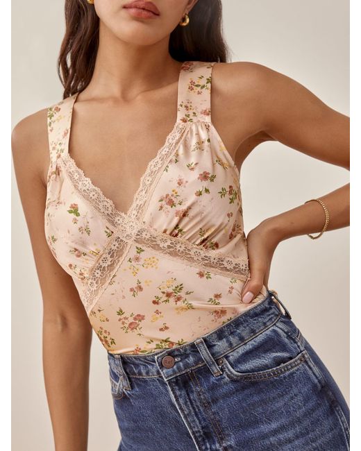 Reformation Silk Vendome Top | Lyst Canada