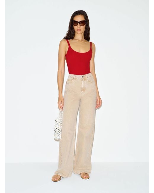 Reformation White Amy Bodysuit