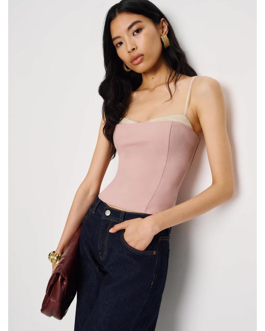 Reformation Pink Melanie Top