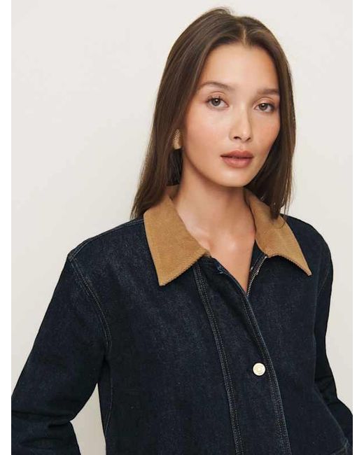Reformation Blue Archer Denim Jacket