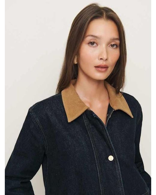 Reformation Blue Archer Denim Jacket