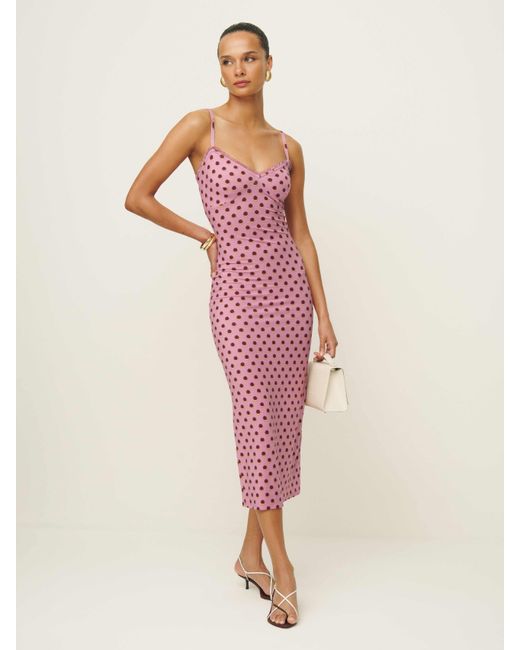 Reformation Pink Cesca Knit Dress 6