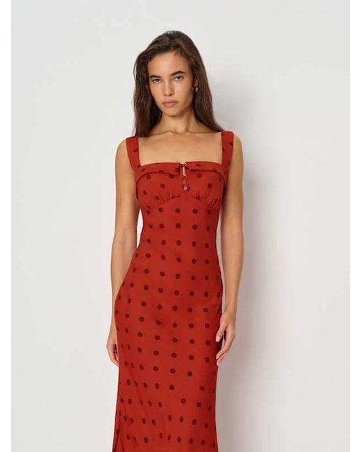 Reformation Red Tancy Dress 8