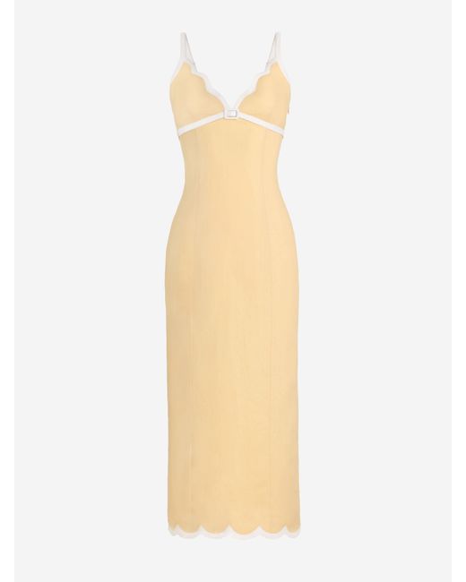 Reformation White Sara Linen Dress Es