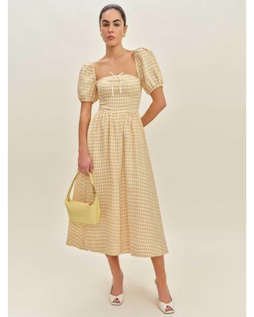 Reformation Natural Marella Linen Dress 2