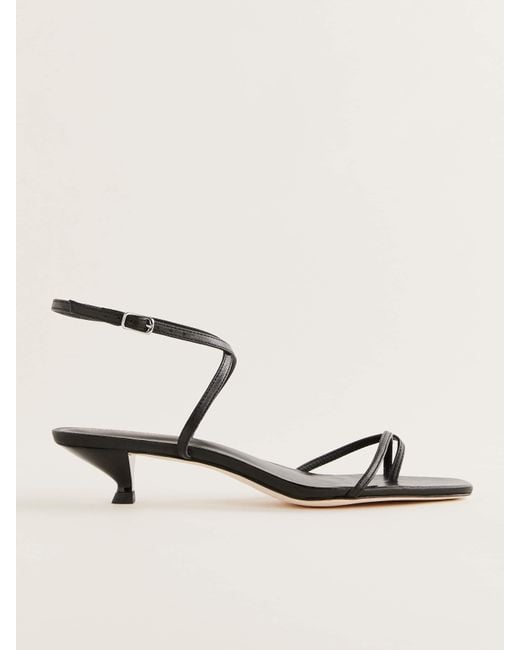 Reformation Natural Georgia Kitten Heeled Sandal