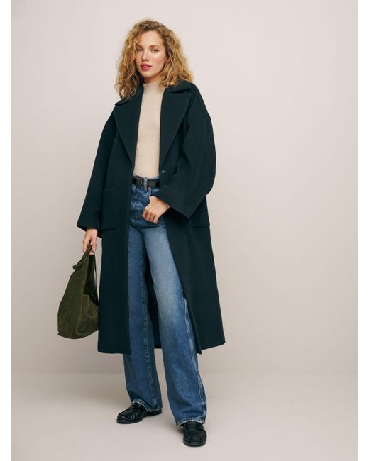 Reformation Blue Sierra Oversized Coat