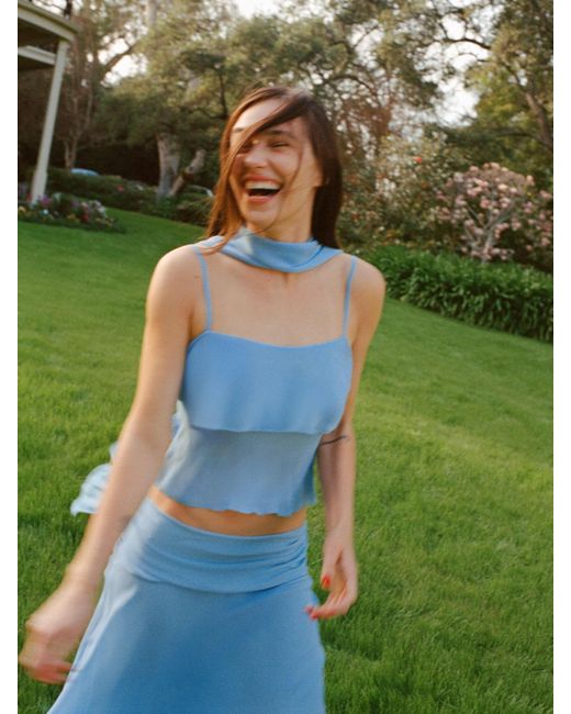 Reformation Green Lula Top 6